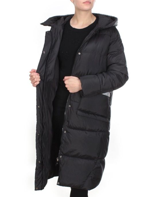 2115 BLACK Пальто зимнее женское MELISACITI (200 гр. холлофайбера) - Fashion фото 7