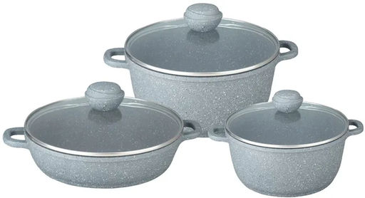 Набор посуды BK-4608 SILVER MARBLE  Premium 6пр.