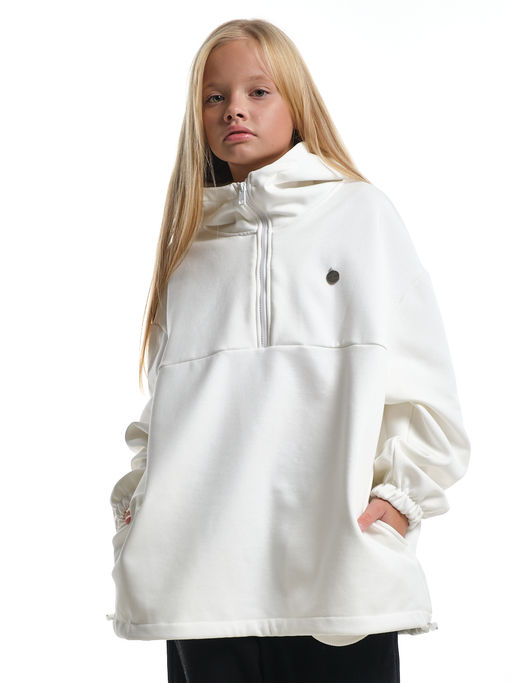 Худи оверсайз с капюшоном на молнии утепленное с карманом UD 8038 - Mini maxi фото 14