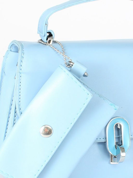 Сумка женская искусственная кожа Ch&K-1072, 1отд, плечевой ремень, голубой SALE 255056 - Adelia фото 9