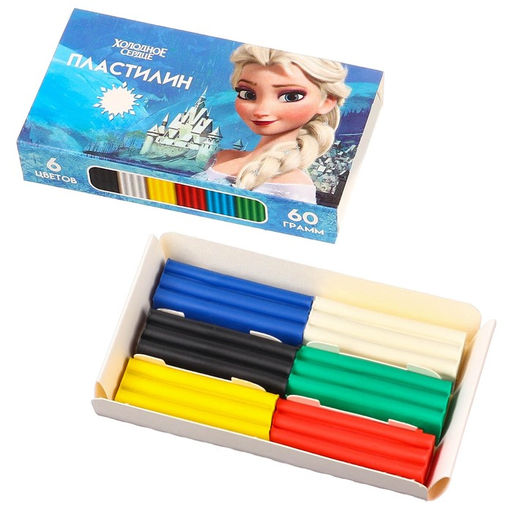 Пластилин 6 цветов 60 г Холодное сердце - Disney фото 2