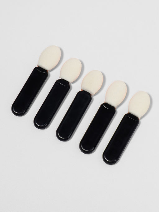 Набор аппликаторов для теней, 5 шт., 3.8 см, чёрный