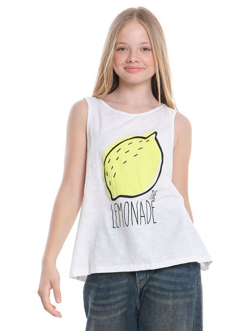 Футболка с принтом для девочки UD 5113 белый - Mini maxi фото 4