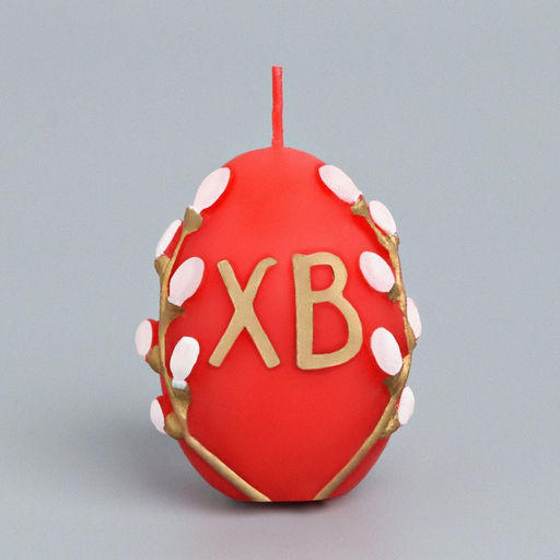 Цена за 2 шт. Свеча пасхальная Яйцо, барельеф