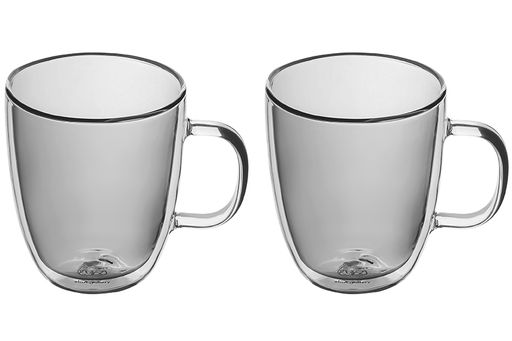 Набор 2 кружек 350 мл 12,5*9,5*11 см Crystal glass серый - Elan gallery фото 4
