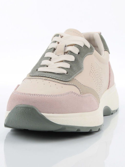 03-YC527-1 BEIGE Кроссовки женские (натуральная кожа)