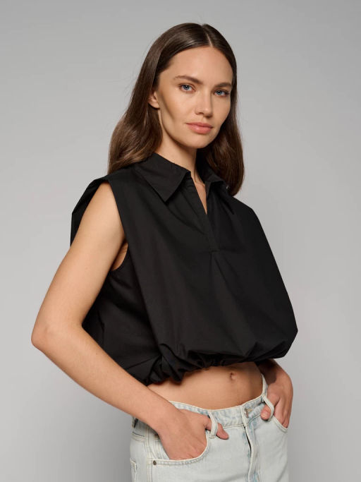 Блузка-топ женская 12521-33085 black - Eleganzza фото 2