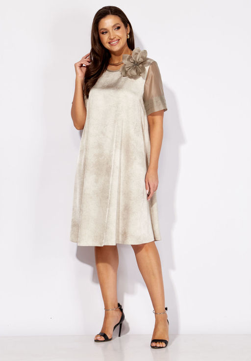 Платье ТАиЕР 1359 белый нефрит  фото 3