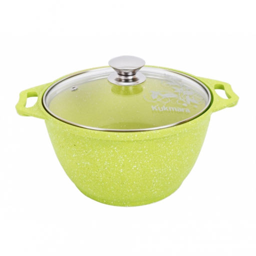 ЛА_АП_TRENDY STYLE (lime) Кастрюля 2,0л со.стекл крыш ,арт. к21tsl