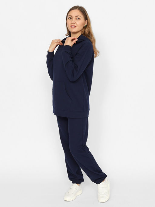 CRB wear/CWXW 90052-41 Костюм женский (толстовка, брюки),темно-синий/Ex.Cherubino  фото 2