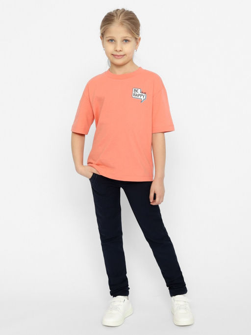 CRB wear/CSJG 63653-28 Футболка для девочки,коралловый/Ex.Cherubino  фото 3