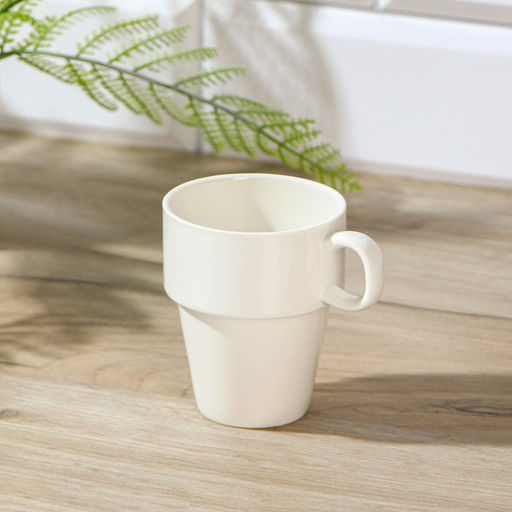 Кружка фарфоровая Доляна Эстет, 220 мл, цвет белый  фото 2