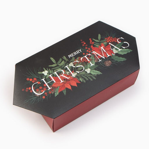 Полотенце махровое «Этель. Пуансеттия», 30×60 см, хлопок 100%, красное