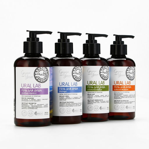 Гель для душа женский с маслом лаванды и экстрактом мелиссы, 300 мл, URAL LAB
