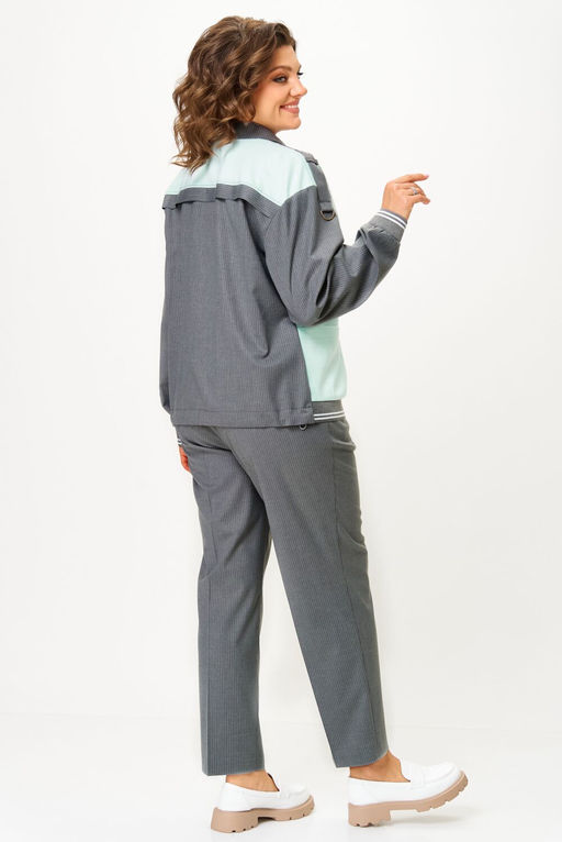 Костюм Aira Style 24231 т.серый+мята