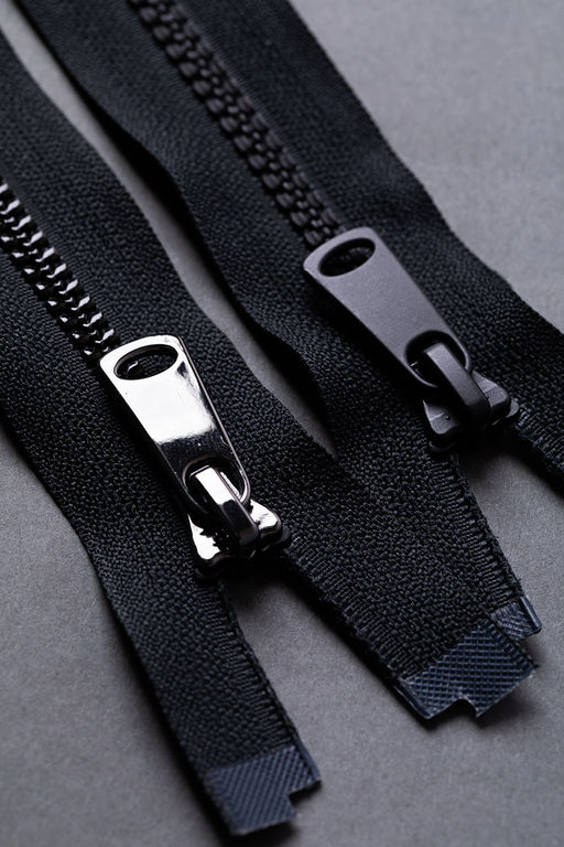 Молния Трактор GAMMA ZipGlaze декоративная глянцевая 65 см Тип 5 5 шт разъёмная однозамковая ЧЕРНЫЙ №310