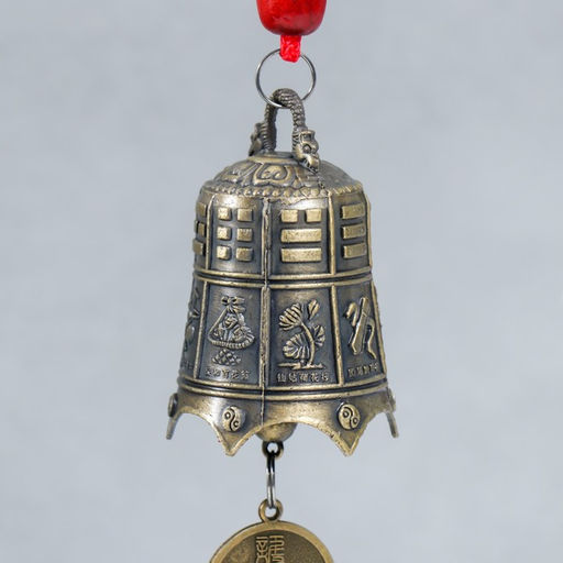 Колокольчик подвесной металл «Колокольчик-оружие с монетой», 20×3.8×3.8 см