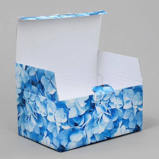 Коробка подарочная складная, упаковка, «Цветущая гортензия», 22×15×10 см