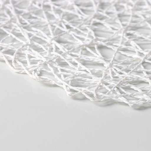 Набор салфеток сервировочных на стол Доляна Одуванчик, 4 шт, d=38 см, цвет белый  фото 4