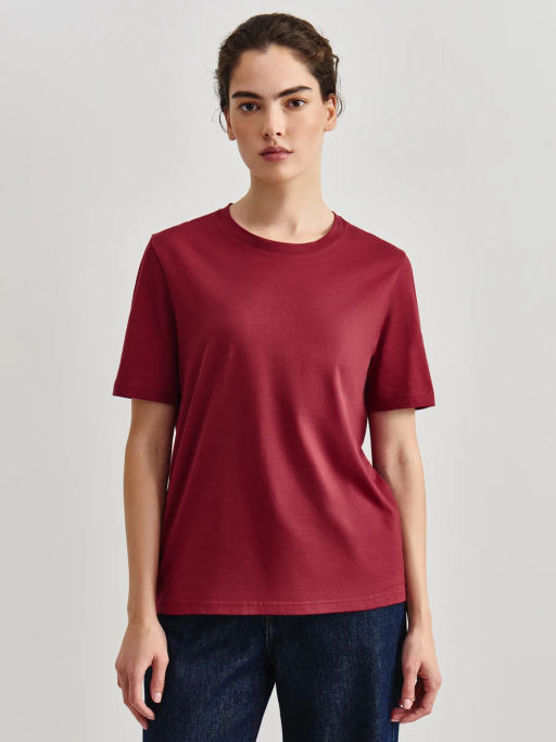 Футболка прямого кроя из хлопка REGULAR0826-73 / Zarina  фото 3