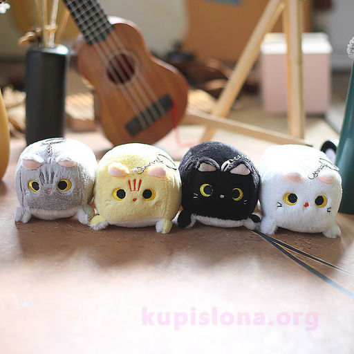 Мягкий брелок Square cat