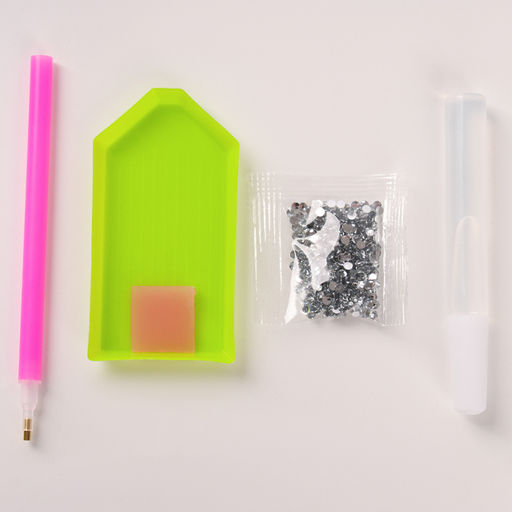 Цена за 2 шт. Набор для творчества. Алмазная мозаика на кружке с частичным заполнением «Самой нежной», 300 мл