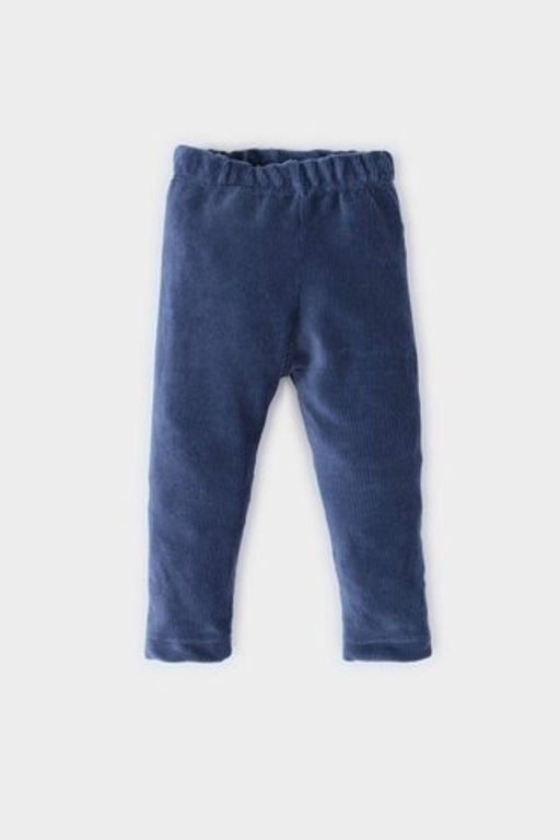 K?z Bebek Duz Paca Beli Lastikli Fitilli Kadife Tayt - Defacto фото 2