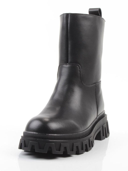 04-PAT148-1Z BLACK Ботинки зимние женские (натуральная кожа, 100% шерсть)