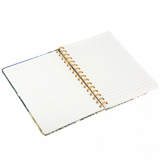 Блокнот для заметок 80 листов "Шедевры Ван Гога" 14,4х20,5см, в линейку, отрывные, обложка - цветной картон, на спирали, с резинкой, рисунок в ассортименте, ПП пакет 15,5х21х1,5см (Китай)