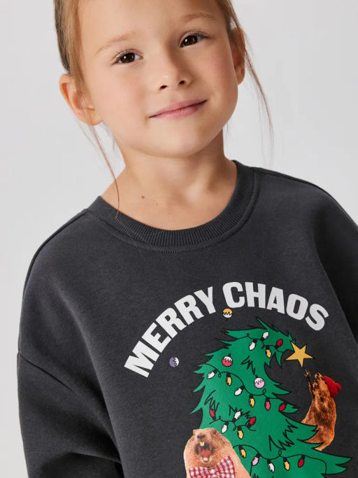 ACOOLA / Джемпер детский для девочек Somalia графитовый  фото 5