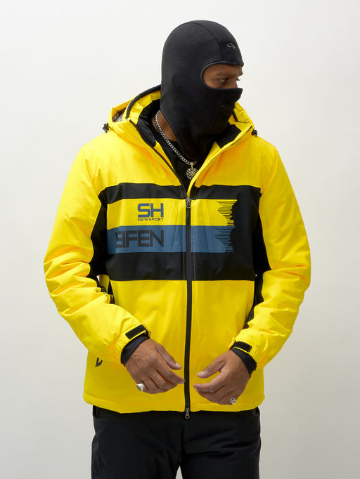 Горнолыжный костюм мужской зимний желтого цвета 370J - Mtforce фото 14