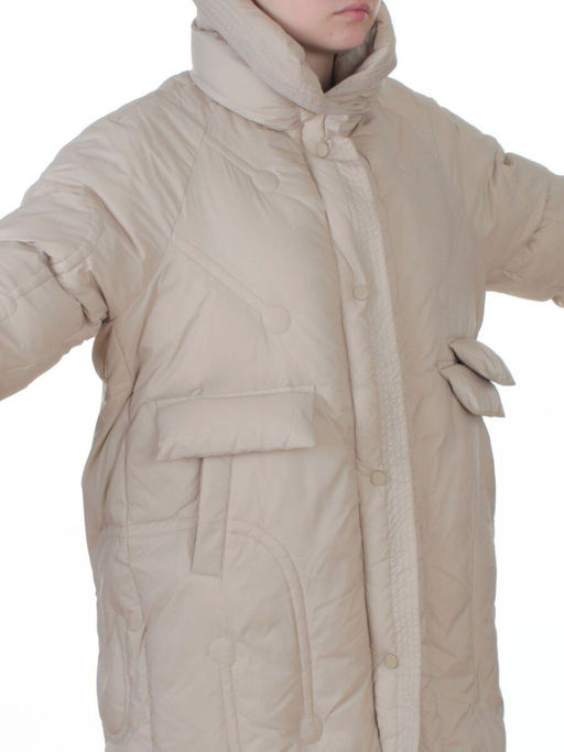 3062 BEIGE Куртка пуховая зимняя женская (утиный пух) - Fashion фото 2