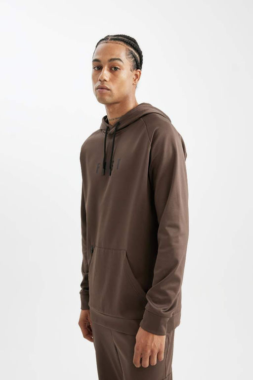 DeFactoFit Спортивная толстовка стандартного кроя с капюшоном для подводного плавания  фото 4