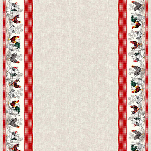 Шторы, 2шт 148х260см "Птичий двор", на шторной ленте, хлопок "Комфорт" 171г/м2, упаковка "классическая" 28х41см, "Домашняя мода" (Россия)