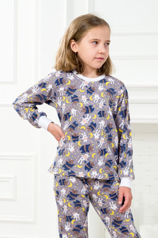 Пижама детская из джемпера и брюк из кулирки Мишки - Амадэль фото 5