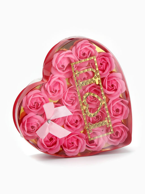 18 мыльных розовых роз с надписью в коробке - SB BEAUTY фото 4