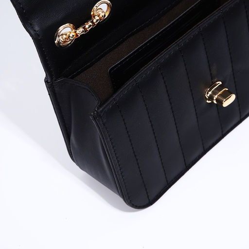 Сумка-мессенджер на клапане, цвет чёрный - Simaland фото 8