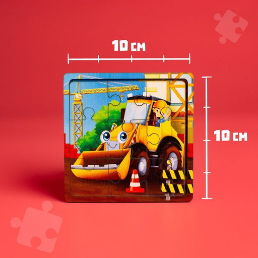 Пазл Трактор, 9 деталей - Лесная мастерская фото 4