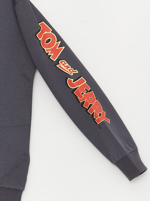 Tom ve Jerry Bask?l? Erkek ?ocuk Hoodie - Waikiki фото 2