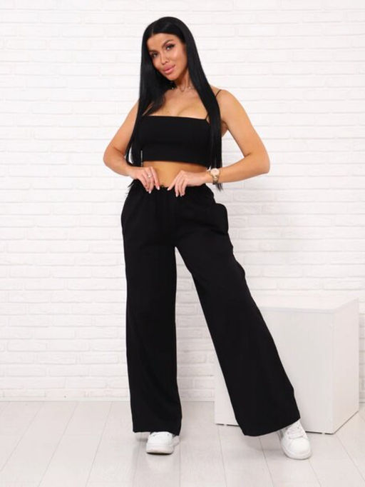 Брюки палаццо на резинке, Арт. 812