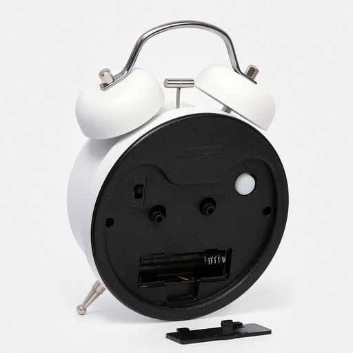 Будильник «Прованс», дискретный ход, d=9 см, с подсветкой, 17×11 см, от батарейки АА