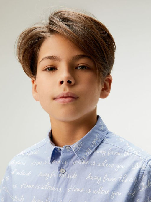 ACOOLA / Сорочка верхняя детская для мальчиков Laval набивка  фото 4