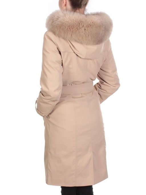 21002 DARK BEIGE Пальто зимнее женское MAILILUO (150 гр. холлофайбера) - Fashion фото 4