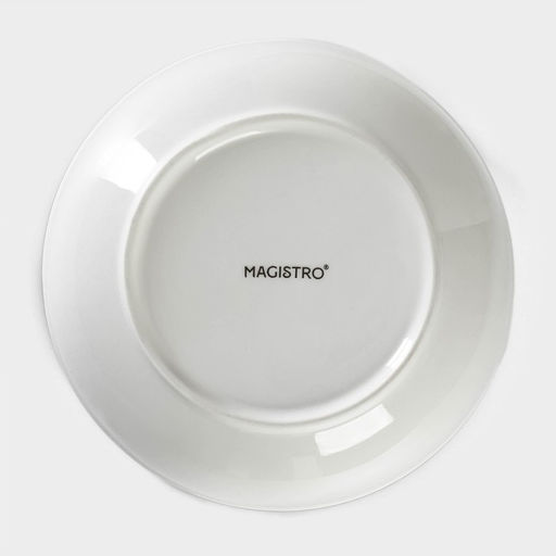 Салатник фарфоровый Морской бриз, 1,6 л, d=18 см, цвет белый - Magistro фото 5