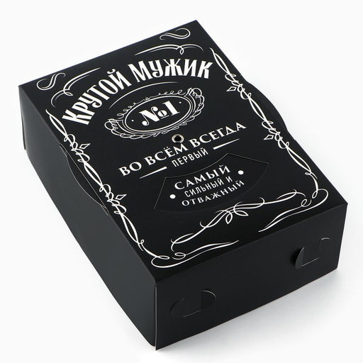 Коробка складная «Крутой мужик », 21×15×7 см