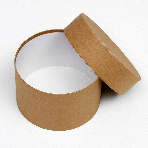 Набор круглых коробок 5 в 1 Крафт однотонный, 23 х 23 х 14 - 15 х 15 х 10 см - UPAK LAND фото 3