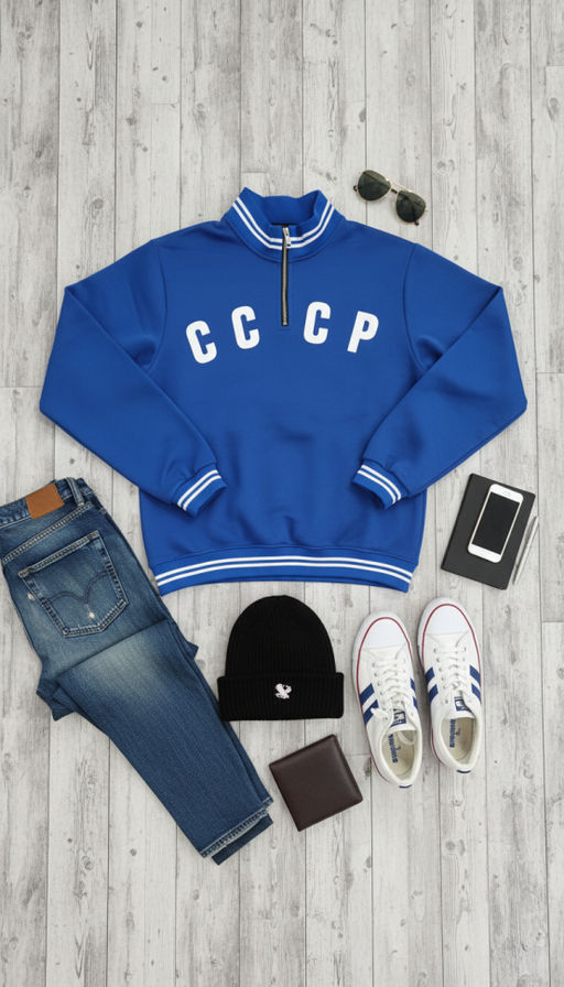 мужской Свитшот толстовка СССР футер 3хнитка петля, пенье - Knitka wear фото 14