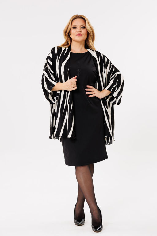 Костюм Michel Chic 1398 черный, зебра  фото 8