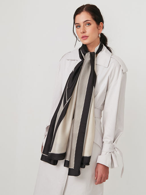 Большой, мягкий, тонкий и очень нежный двусторонний палантин - Tantino фото 5