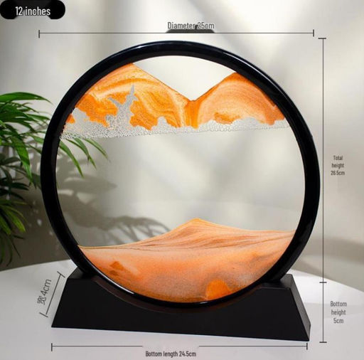 12-дюймовая 3D-картина с пересыпающимся песком: Настольное украшение для дома или офиса